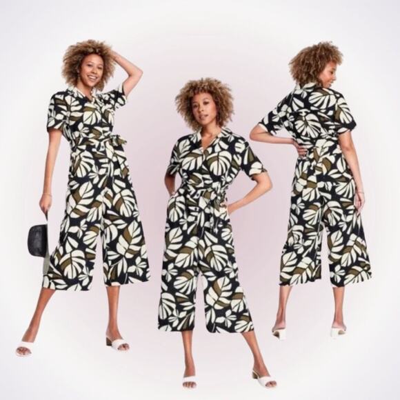 Tabitha Brown from Target neutral pattern jumpsuit | Sz XS - Picture 1 of 7